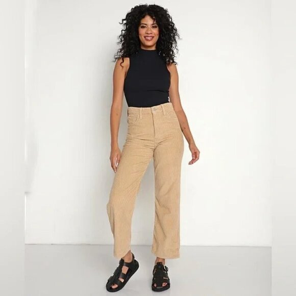 Levi's Ribcage Straight Ankle Cord-Granola- High Waisted Neutral Cords- Size 29 - Picture 2 of 16